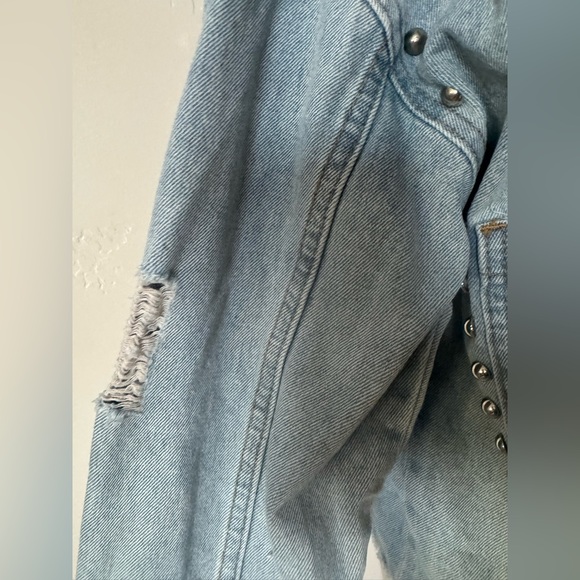 Vervet Studded Denim Jean Jacket Small - Picture 9 of 14